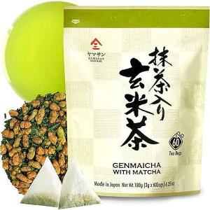 ???? (?? ??), ?? ???, ????, ?? ?, 3g×60 ??�y???�z chaganju Genmaicha Green Tea with Matcha, roasted brown rice tea, Low caffeine, Japanese Tea, 3g 60 tea bags