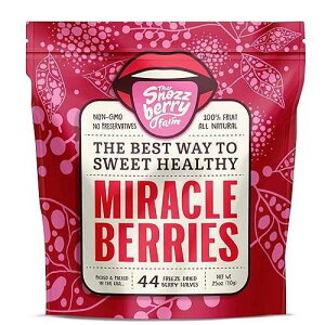 THE SNOZZBERRY FARM Miracle Berries by Snozzberry Farm 44 berry halves Freeze-dried, Grown in the USA Turn Sour Sweet Best Value In The Marketplace