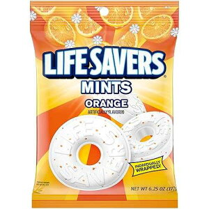 Life Savers Orange Mints, Individually Wrapped, for Snacking, Sharing, Office Parties, and Pantry Stocking, 6.25 Ounces (12 Hard Candy Bags)