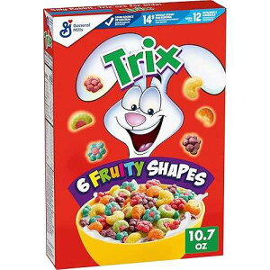 Trix Breakfast Cereal, 6 Fruity Shapes, Made with Whole Grain, 10.7 oz