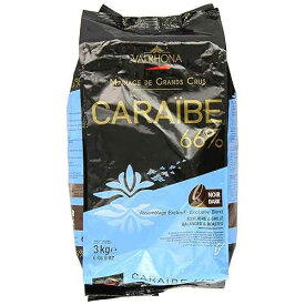 ヴァローナ ダーク チョコレート - カカオ 66% - カライベ - 6 ポンド 9 オンスのフェーブ袋 Valrhona Dark Chocolate - 66% Cacao - Caraibe - 6 lbs 9 oz bag of feves