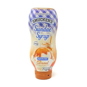 Smucker's �T���f�[�V���b�v �V���K�[�t���[ �L�������������V���b�v�A19.25�I���X (3�p�b�N) Smucker's Sundae Syrup Sugar Free Caramel Flavored Syrup, 19.25oz (Pack of 3)