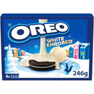 �z���C�g�`���R���[�g�t�@�b�W�J�o�[�I���I�N�b�L�[ - 1�� - Oreo Snowy Enrobed White Chocolate Coated Biscuits 6pk 246g