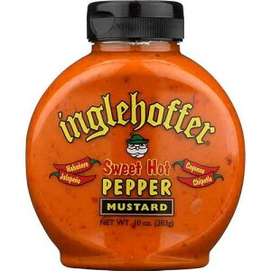 Inglehoffer �X�C�[�g�z�b�g�y�b�p�[�}�X�^�[�h�A10�I���X Inglehoffer Sweet Hot Pepper Mustard, 10 Ounce Squeeze Bottle