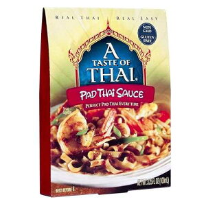 A Taste of Thai Pad Thai Sauce ?Authentic Tamarind Cooking Sauce for Stir-Fries,Noodles,Soups & Marinades ?Ideal for Thais Recipes ?Trans Fat-Free,Gluten-Free, Preservative-Free?(6 Pack, 3.25 oz Each)