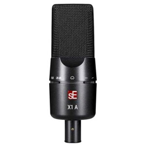 SE ELECTRONICS X1 A Large Diaphragm Condenser Microphone with 100 Hz Filter & -20 dB Pad - XLR Condenser Mic for Singing & Instruments - Professional Studio Microphone for Recording & Podcasting