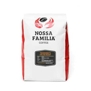 Nossa Familia Italian Medium Dark Roast Coffee Beans Ground - Fair Trade Coffee Beans - Medium Roast with Low Bitterness- Roasted Whole Coffee Beans - Sourced from Small Peruvian Farms- Teodoro's 2lb
