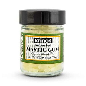 �K���}�X�`�b�N�AJAR�A�� 17g Krinos Greek Mastic Gum: Rich History, Piney Flavor, Culinary Treasure | Chios Island PDO Product, 17g jar