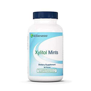 Nutra BioGenesis �L�V���g�[���~���g - ���̌��N���T�|�[�g����y�p�[�~���g�t���[�o�[�~���g - 90 �J�v�Z�� DR. JILL Nutra BioGenesis Xylitol Mints - Breath Mints with Peppermint Flavor, Dental Chew for Bad Breath, Teeth an