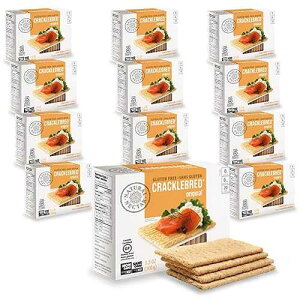 �I���W�i�� �N���b�N���u���b�h (12 �̃P�[�X) Natural Nectar Original Cracklebred ? 12 Pack | Light & Crisp Cracklebred Crispbread Crackers, Delicate Texture for Toppings, Cheese Boards & Snacks