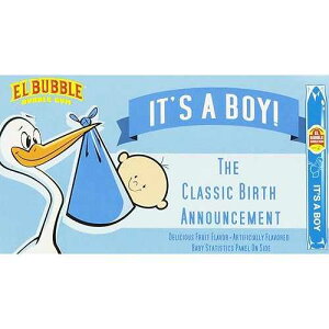 ����͒j�̎q���I�o�u���K�� - �L�����f�B���K�� Fun Express It's A Boy! Bubble Gum - Candy & Gum