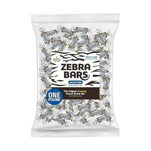 Atkinson's Sugar Free Peanut Butter Bars - Crunchy and Crispy Peanut Butter Candy - Gluten Free, Kosher, Vegan - Bite Size Candy - 1 lb. Bag