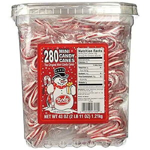 Brachs 280 �y�p�[�~���g �~�j �L�����f�B�[ �P�[�� 43 �I���X Brach's Brachs 280 Peppermint Mini Candy Canes 43oz