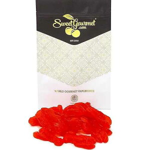 SweetGourmet ���b�h���u�X�^�[�O�~ | ���Y�x���[�L�����f�B | 1.5�|���h SweetGourmet Red Lobsters Gummy Chewy Candy, Raspberry Flavor, Halal, 1.5 Pound Bulk Bag