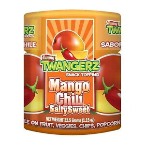 Twang Twangerz �t���[�o�[�\���g�X�i�b�N�g�b�s���O - ���C���A���������C���A�`�����C���A�}���S�[�`���A�f�B���s�N���X (�}���S�[�`���A4 �p�b�N) Twang Twangerz Flavored Salt Snack Topping - Lime, Lemon L