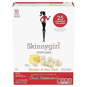 Orville Redenbacher's Skinnygirl �o�^�[ & �V�[�\���g �d�q�����W �|�b�v�R�[���A1.5 �I���X �~�j�o�b�O�A10 ���� Orville Redenbacher's Orville Redenbacher�fs Skinnygirl Microwave Popcorn, Butter & Sea Salt Popcorn, 4g Fiber P
