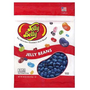 Jelly Belly �u���[�x���[ �W�F���[ �r�[���Y - 1 �|���h (16 �I���X) �Ė����\�ȃo�b�O - �{���A�����A���������璼�� Jelly Belly Blueberry Jelly Beans - 1 Pound (16 Ounces) Resealable Bag - Genuine, Official, Straight