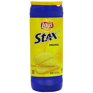 Lay's Stax�A�I���W�i���A5.75 �I���X Lay's Stax Lay�fs Stax Potato Crisps Chips, Original, Gluten Free, 5.75 Oz Canister Pack