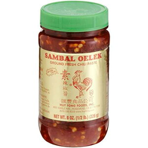 Huy Fong�ASambal Oelek �`���y�[�X�g�A8 �I���X�{�g�� (6 �p�b�N) Huy Fong, Sambal Oelek Chili Paste, 8 Ounce (Pack of 6)