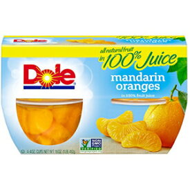 Dole フルーツボウル、100% ジュースのみかん、16 オンス、6 個パック Dole Fruit Bowls, Mandarin Oranges in 100% Juice, 16 Oz, Pack of 6