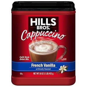 Hills Bros. Cappuccino Mix ? Rich, Frothy Coffeehouse-Tasting Instant Drink Mix ? Quick and Easy Preparation ? Perfect for Hot & Iced Drinks & Creaming Coffee ? French Vanilla, 1 Pack of 16oz