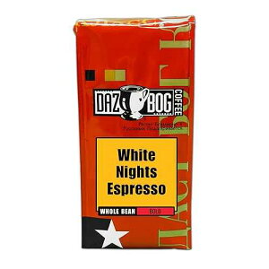 Dazbog Coffee�AWhite Nights �G�X�v���b�\�A12 �I���X Dazbog Coffee White Nights Espresso Blend Whole Bean Coffee 11 oz. Thick, Rich & Creamy Start Deep, Well Rounded Flavor Vacuum Sealed Freshness