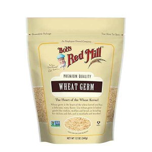 Bob's Red Mill �������A32 �I���X (4 �p�b�N) Bob's Red Mill Wheat Germ, 12oz (Pack of 4) - Non GMO, Vegan, Kosher