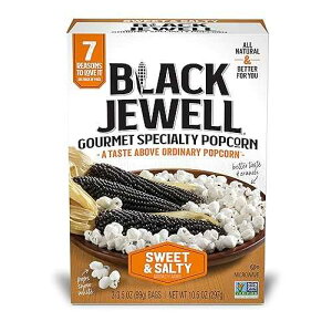 Black Jewell Gourmet Microwave Popcorn, Sweet & Salty, 10.5 Ounces (Pack of 1)