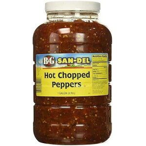 B&G �T���f�� �z�b�g�`���b�v�h�y�b�p�[�A1 �K���� SpiceMasters.co.uk B&G San-Del Hot Chopped Peppers, 1 Gallon