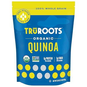 TruRoots �I�[�K�j�b�N �L�k�A�A32 �I���X�AUSDA �I�[�K�j�b�N�F��A���`�q�g�݊����v���W�F�N�g���؍ς� TruRoots Organic Quinoa, 32 Ounces, Certified USDA Organic, Non-GMO Project Verified