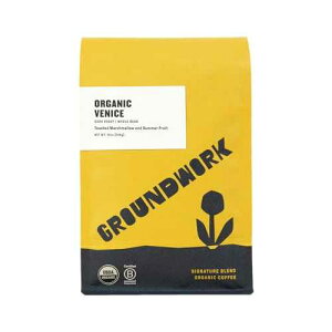 ?????? ?? ??? ?? ??, ??? ???, 340g ? (2? ?) GROUNDWORK Venice Blend Whole Bean Coffee Dark Roast - Certified Organic Signature Blend Whole Coffee Beans - 12oz Bag (Pack of 1)