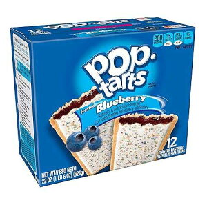 Pop-Tarts Breakfast Toaster Pastries, Frosted Blueberry Flavored, 22 oz (12 Count)