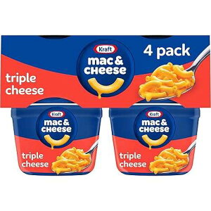 ???? ??? ?? ???? & ?? ?? ????? ?? ??, 58.12 ??, 4? (1? ?) Kraft Triple Cheese Mac & Cheese Macaroni and Cheese Dinner, 4 ct Pack, 2.05 oz Cups