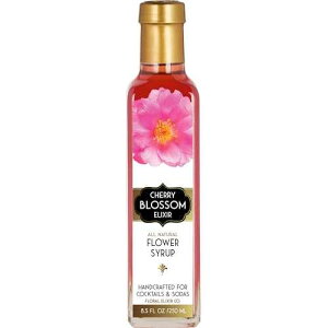Floral Elixir Co. - All Natural FLOWER Syrup for Cocktails & Sodas, 8.5 oz (Cherry Blossom)