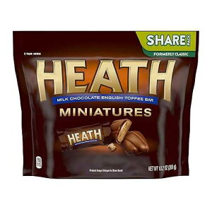 HEATH �g�t�B�[�o�[ �~�j�`���A �N���V�b�N �o�b�O�A10.2 �I���X - 2 �p�b�N HEATH Toffee Bar Miniatures Classic Bag, 10.2 Ounce - 2 Pack