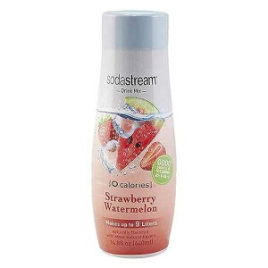 SodaStream Waters �[���J�����[�t���[�o�[�V���b�v�A�X�g���x���[�X�C�J�A14.8 �t�ʃI���X SodaStream Waters Zero Calorie Flavoring Syrup, Strawberry Watermelon, 14.8 Fl Oz
