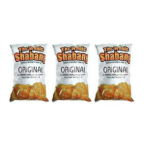 Moon Lodge The Whole Shabang Potato Chips - 6 oz. Bag (Original, 3 Pack) + BONUS Snack Clip