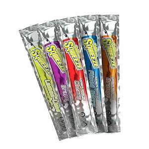 Sqwincher Sqweeze: �d������[�t���[�U�[�|�b�v�A�l�ߍ��킹�A�p�b�N������ 150 �� (15/10 ��) Sqwincher Sqweeze: Electrolyte Replenishing Freezer Pops, Assorted, 150 Per Pack (15/10�fs)