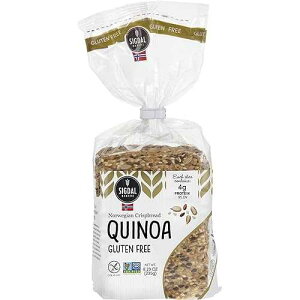 Sigdal Bakeri Gluten Free Quinoa | Norwegian Wholegrain Crispbread | All Natural and Non-GMO, 8.29 oz (235g) (Pack of 4)