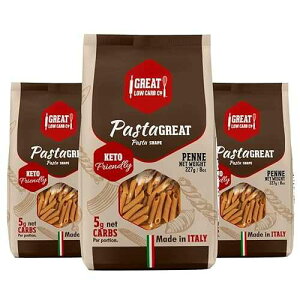 ��Y�������p�X�^�A�P�g�p�X�^�AGreat Low Carb Bread Company�A�����Y������7g�A�^���p�N��12g�A��GMO�A(�t�F�b�g�`�[�l�A3�p�b�N) Great Low Carb Bread Co. Low Carb Pasta, Keto Pasta, Great Low Carb Bread Company ,7g Net 