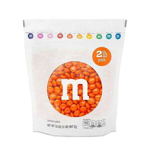 M&M�fS WORLD M&M'S World Orange Milk Chocolate Candy - 2 lbs Resealable Pack of Bulk Candy for Halloween, Birthdays, Easter, Graduations, Snack Packs, Party Favors, Themed Events and More
