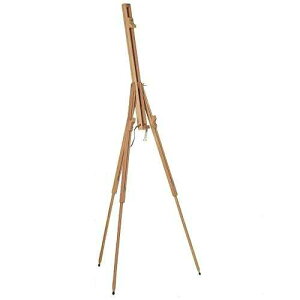 Mabef M28 Universal Field Easel Lightweight Oiled Beech Wood Tripod Easel for Oil, Acrylic, Watercolour or Pastel ting, Adjustable Canvas Angle & Portable Outdoor/Indoor Stand