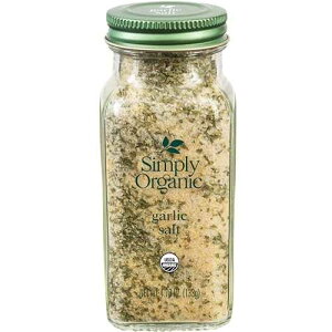 Simply Organic �K�[���b�N�\���g�A�I�[�K�j�b�N�F�� | 4.7�I���X Simply Organic Garlic Salt, 4.7 Ounce Bottle, Perfect Blend of Salt, Garlic and Parsley for any Savory Dish