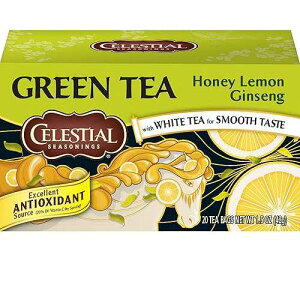 Celestial Seasonings �Β��A�n�j�[�������l�Q�A20 �J�E���g (6 �p�b�N) Celestial Seasonings Green Tea, Honey Lemon Ginseng, 20 Count (Pack of 6)