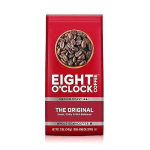 Eight O'Clock �S���R�[�q�[�A�I���W�i���A12 �I���X Eight O'Clock Coffee Eight O'Clock Whole Bean Coffee, The Original, 12 Ounce