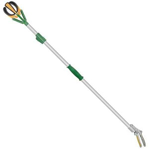 Zenport ZL6146A Long Reach Telescopic Fruit Harvester and Picker, 6-Feet Extension, Gray