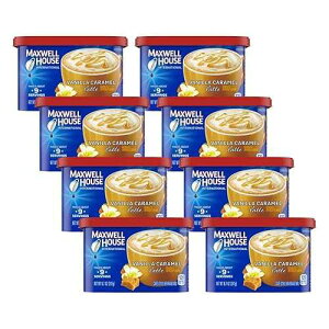 Maxwell House International �o�j�� �L�������� ���e �~�b�N�X�A8.7 �I���X Maxwell House International Vanilla Caramel Latte Mix, 8.7 Oz (Pack of 8)