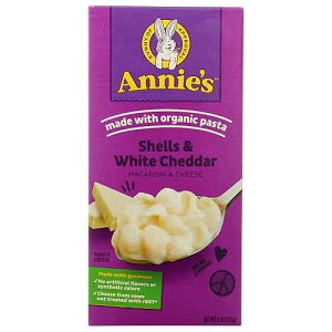 Annie's Homegrown Shells & �z���C�g�`�F�_�[�A6 �I���X�A3 �p�b�N Annie's Homegrown Shells & White Cheddar, 6 oz, 3 pk