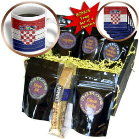 3dRose レンガの壁に描かれたクロアチアの国旗 クロアチア コーヒー ギフト バスケット マルチ 3dRose National Flag of Croatia Painted onto A Brick Wall Croatian Coffee Gift Basket Multi