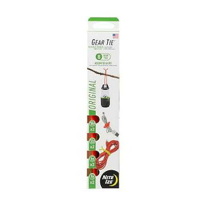 Nite Ize Original Gear Tie - Assorted Length Reusable Rubber Twist Gear & Zip Ties - Electric Cord Organizers - Assorted Colors & Sizes, 8 Pack